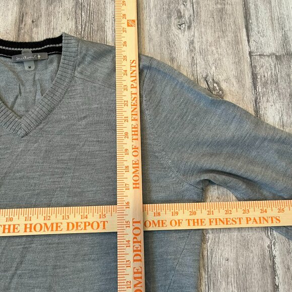 Smartwool Men's Sparwood V-Neck Merino Sweater, Light Gray Heather, Medium - Picture 3 of 7